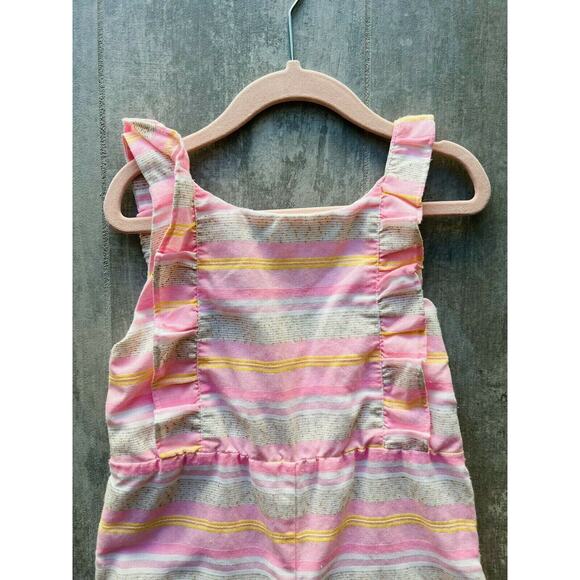 $78 EGG by Susan Lazar Designer One Piece Jumpsuit Romper Outfit Easter Pink 4T - Picture 3 of 8